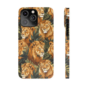 Premium Pride Of Lions iPhone Case | Lion Gifts Slim Phone Cases Premium Pride Of Lions iPhone Case | Lion Gifts Slim Phone Cases