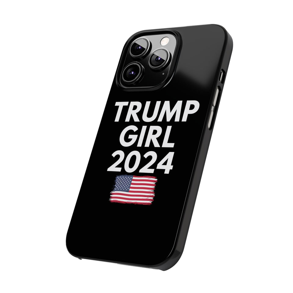 Premium Trump Girl iPhone Case | Donald Trump Gifts Slim Phone Cases