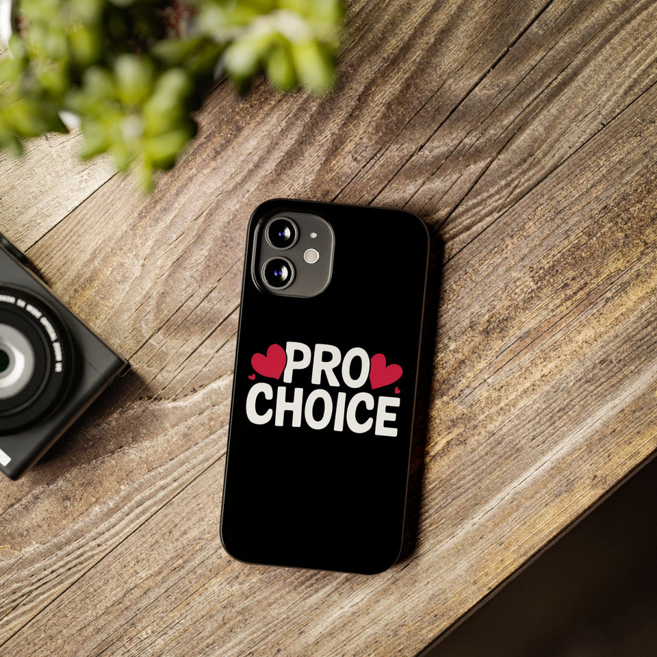 Premium Pro Choice iPhone Case | Feminist Pro Choice Gifts Slim Phone Cases