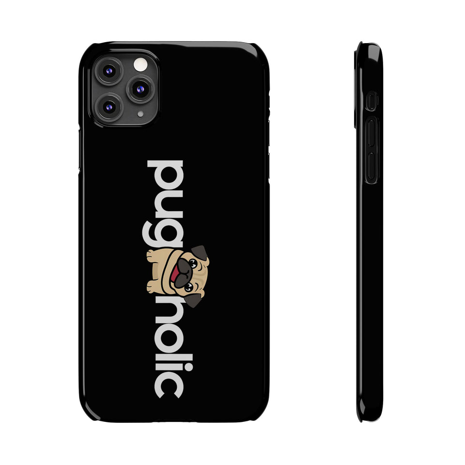 Premium Pugaholic Pug iPhone Case | Cute Pug Gifts Slim Phone Cases