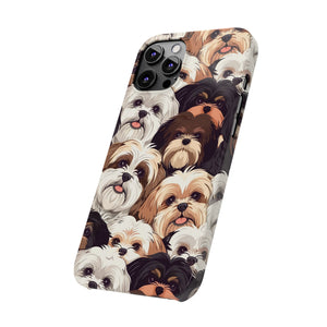 Premium Group of Shih Tzu iPhone Case | Cute Shih Tzu Gifts Slim Phone Cases Premium Group of Shih Tzu iPhone Case | Cute Shih Tzu Gifts Slim Phone Cases