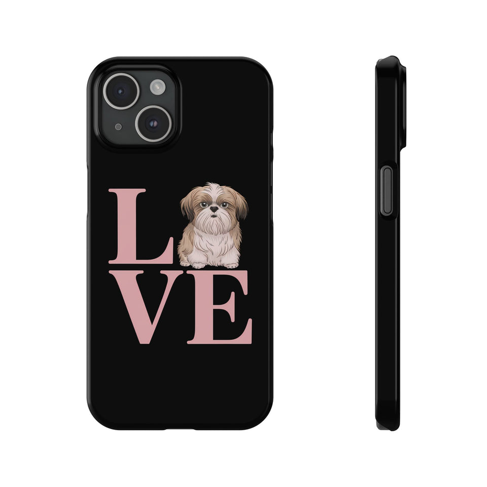 Premium Love Shih Tzu iPhone Case 2 | Cute Shih Tzu Slim Phone Cases