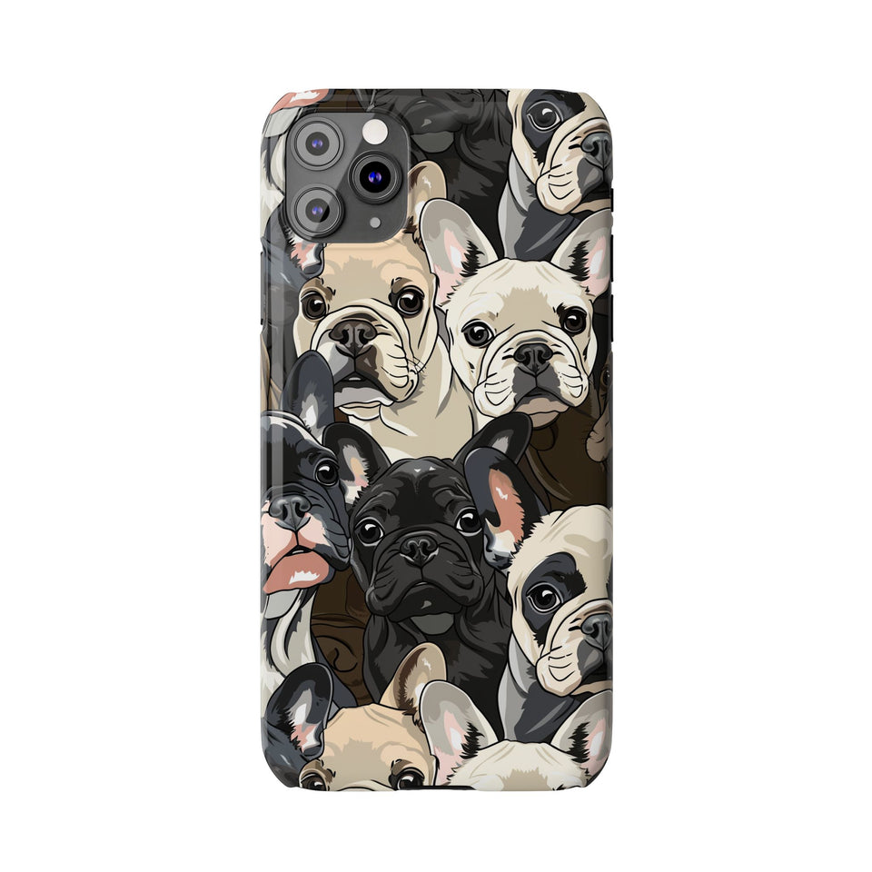 Premium French Bulldogs iPhone Case | Cute Frenchie Gifts Slim Phone Cases