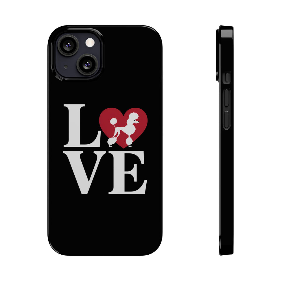 Premium Love Poodles iPhone Case | Cute Poodle Gifts Slim Phone Cases