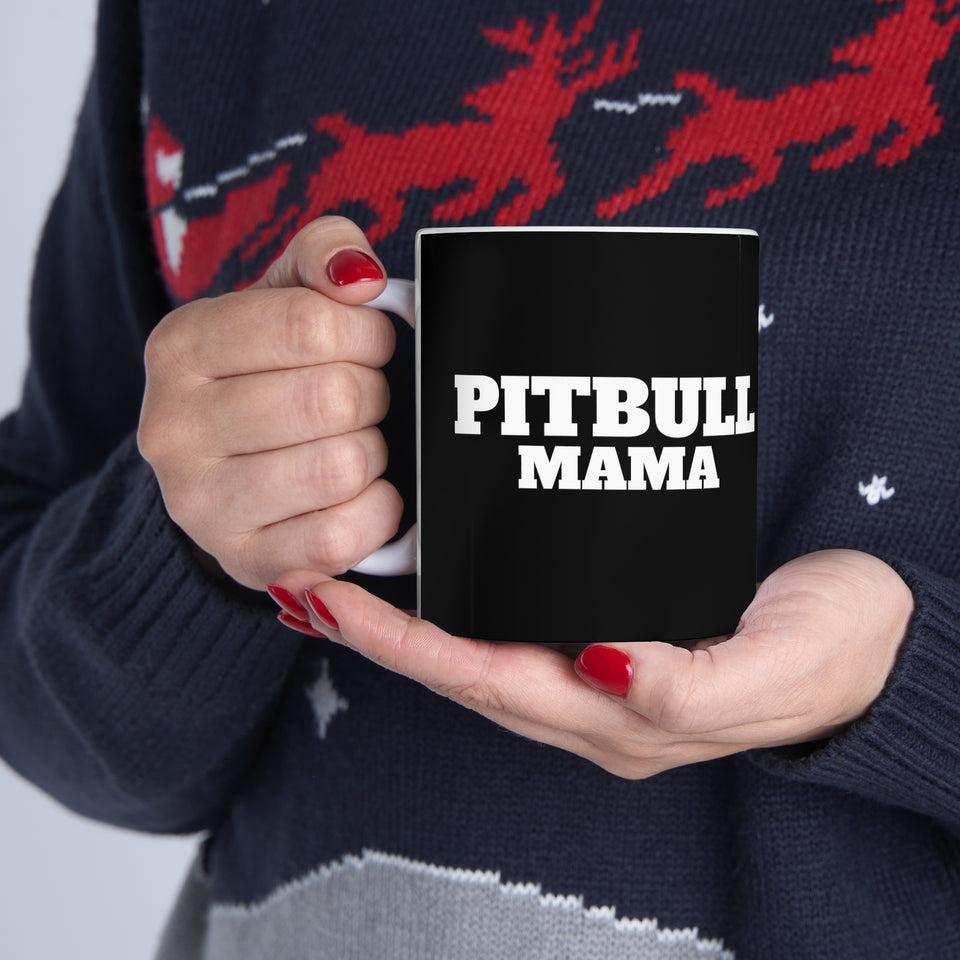 Pitbull Mama Mug 2 | Pomeranian Momma Coffee Mug | Pomeranian Gifts | Pomeranian Presents | Pitbull Mug 11oz