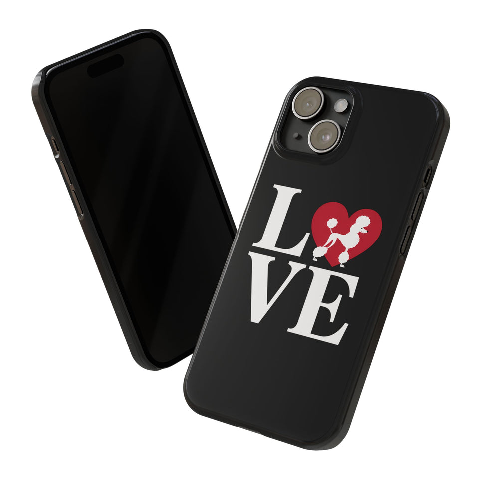 Premium Love Poodles iPhone Case | Cute Poodle Gifts Slim Phone Cases