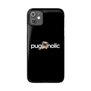 Premium Pugaholic Pug iPhone Case | Pug Gifts Slim Phone Cases Premium Pugaholic Pug iPhone Case | Pug Gifts Slim Phone Cases