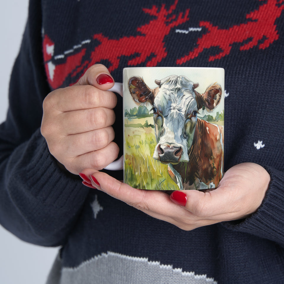 Cow Mug | Coffee Cow Mug | Cow Print Mug | Cow Presents | Highland Cow Mug 11oz