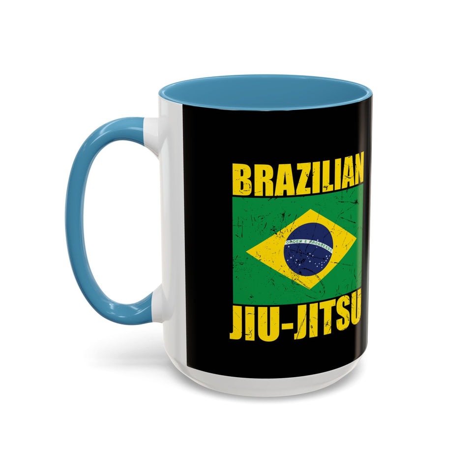 Brazilian Jiu Jitsu Flag | BJJ Accent Coffee Mug