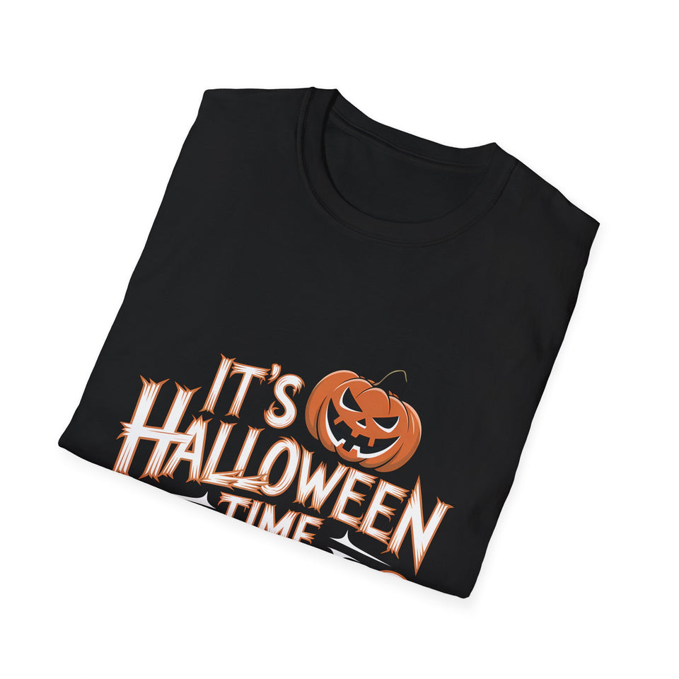 It's Halloween Time Witches Shirt 2 | Halloween Costume Gifts | Spooky Halloween Pumpkin Merchandise Unisex T-Shirt