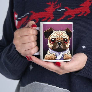 Pug Mug | Pug Gift | Ceramic Pug Mug 11oz Pug Mug | Pug Gift | Ceramic Pug Mug 11oz