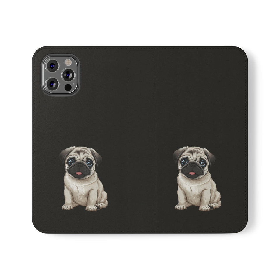 Pug iPhone & Samsung Wallet Phone Case | Pug Flip Cases