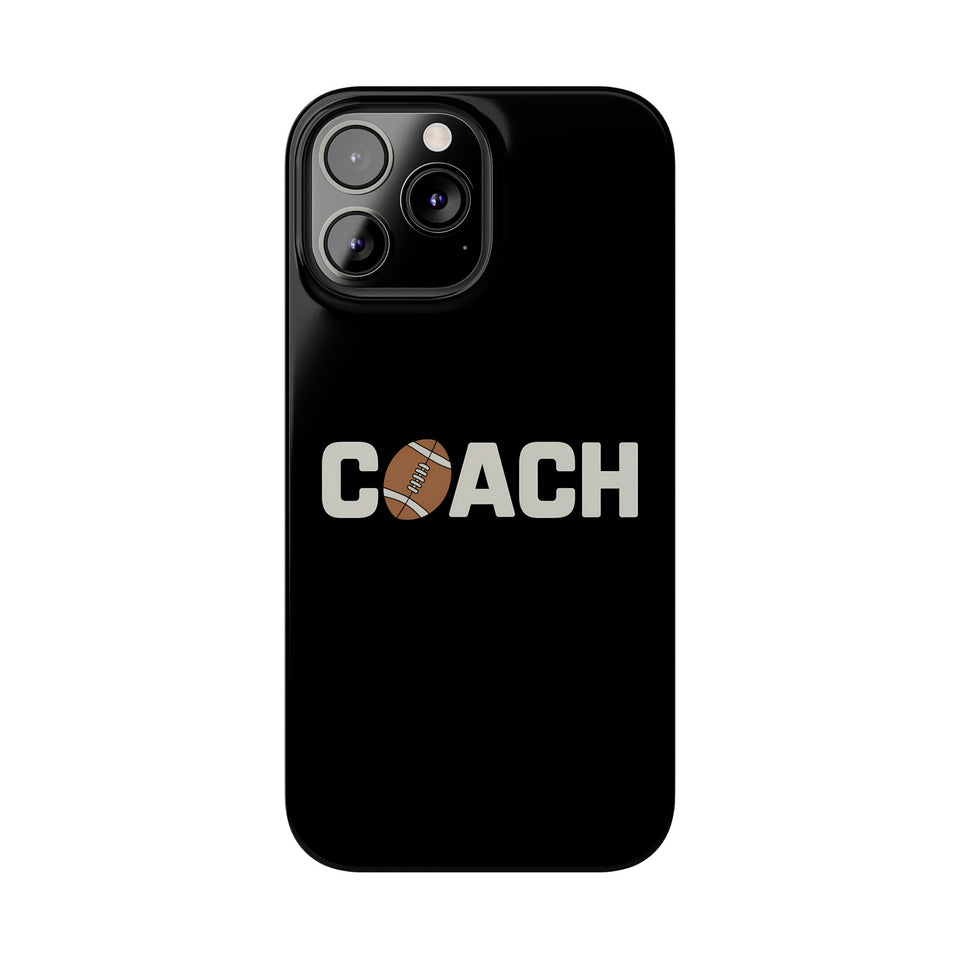 Premium Football Coach iPhone Case | Football Coach Gifts Slim Phone Cases