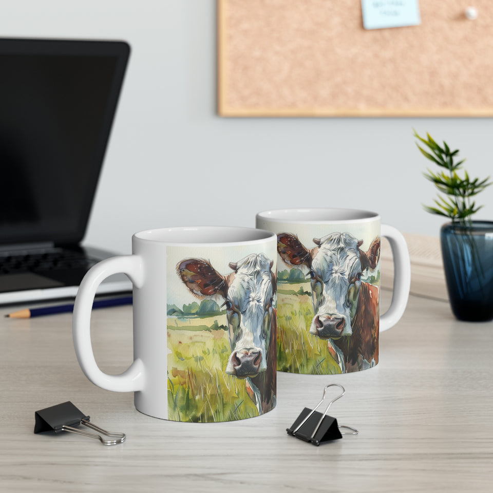 Cow Mug | Coffee Cow Mug | Cow Print Mug | Cow Presents | Highland Cow Mug 11oz