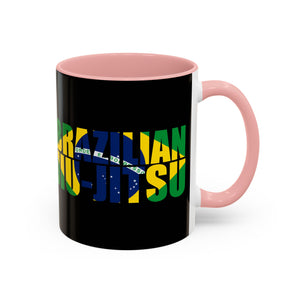 Brazilian Jiu Jitsu Flag 3 | BJJ Accent Coffee Mug Brazilian Jiu Jitsu Flag 3 | BJJ Accent Coffee Mug