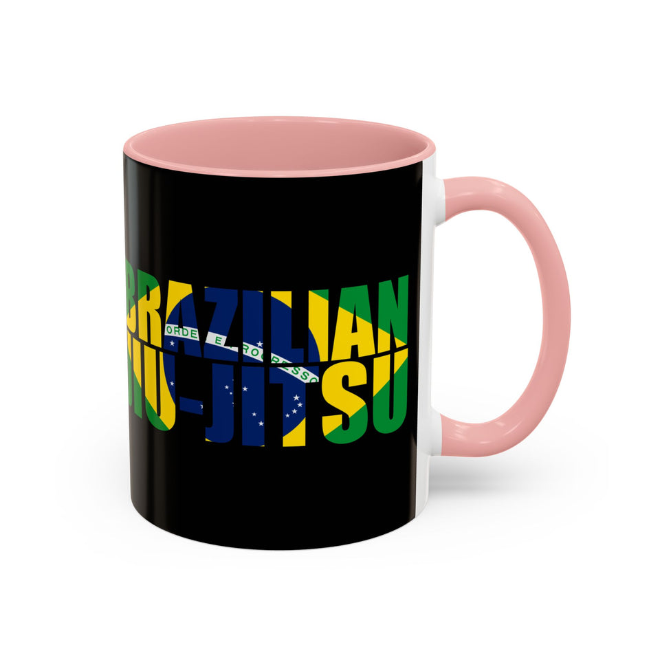 Brazilian Jiu Jitsu Flag 3 | BJJ Accent Coffee Mug