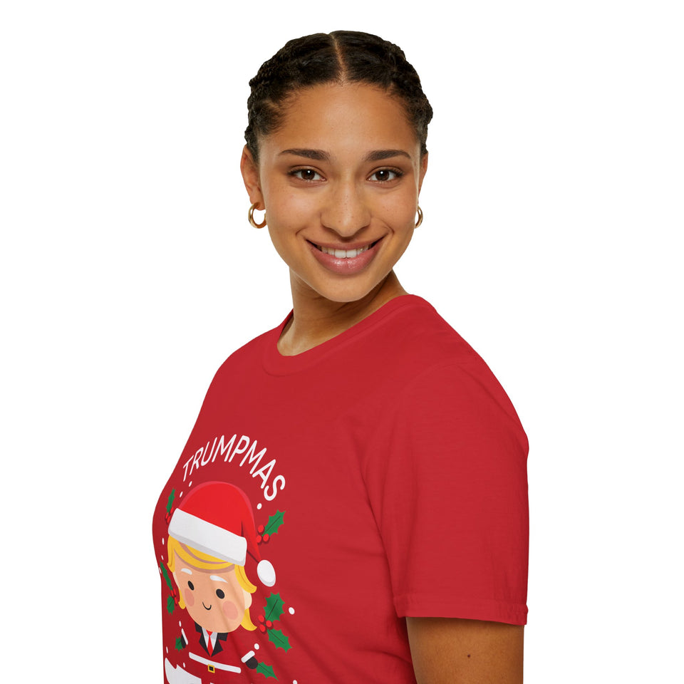 Trumpmas Donald Trump Ugly Xmas T-Shirt 2 | Donald Trump Christmas Gift Unisex T-Shirt