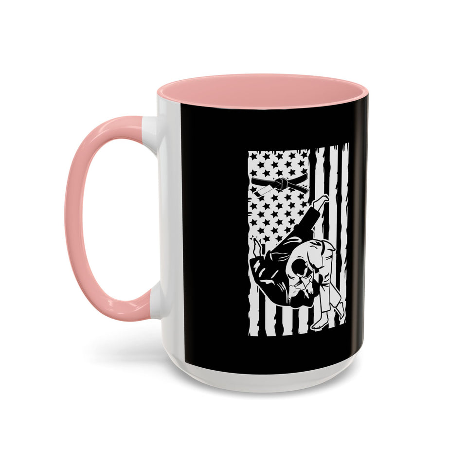 Brazilian Jiu Jitsu Flag Throw | BJJ Accent Coffee Mug