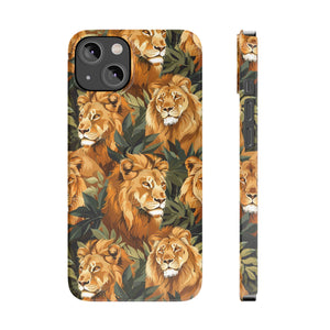 Premium Pride Of Lions iPhone Case | Lion Gifts Slim Phone Cases Premium Pride Of Lions iPhone Case | Lion Gifts Slim Phone Cases