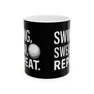 Golf Swing Swear Repeat Golf Mug | Golf Gift | Golf Coffee Mug | Golf Gift Ideas Mug 11oz Golf Swing Swear Repeat Golf Mug | Golf Gift | Golf Coffee Mug | Golf Gift Ideas Mug 11oz