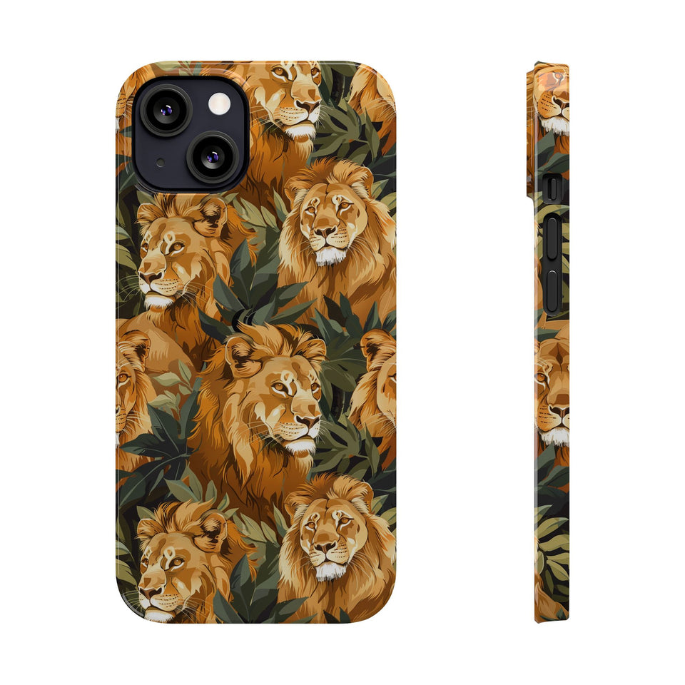 Premium Pride Of Lions iPhone Case | Lion Gifts Slim Phone Cases