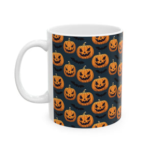 Spooky Halloween Pumpkin Bat Mug | Scary Halloween Gifts | Horror Coffee Mug 11oz Spooky Halloween Pumpkin Bat Mug | Scary Halloween Gifts | Horror Coffee Mug 11oz