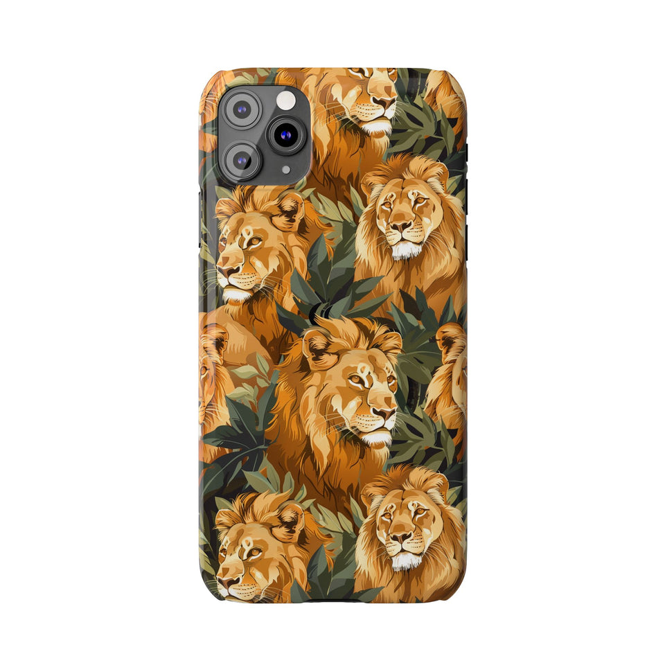 Premium Pride Of Lions iPhone Case | Lion Gifts Slim Phone Cases