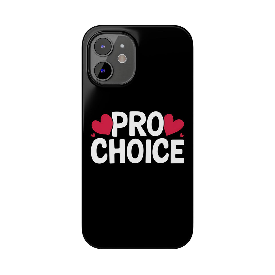 Premium Pro Choice iPhone Case | Feminist Pro Choice Gifts Slim Phone Cases