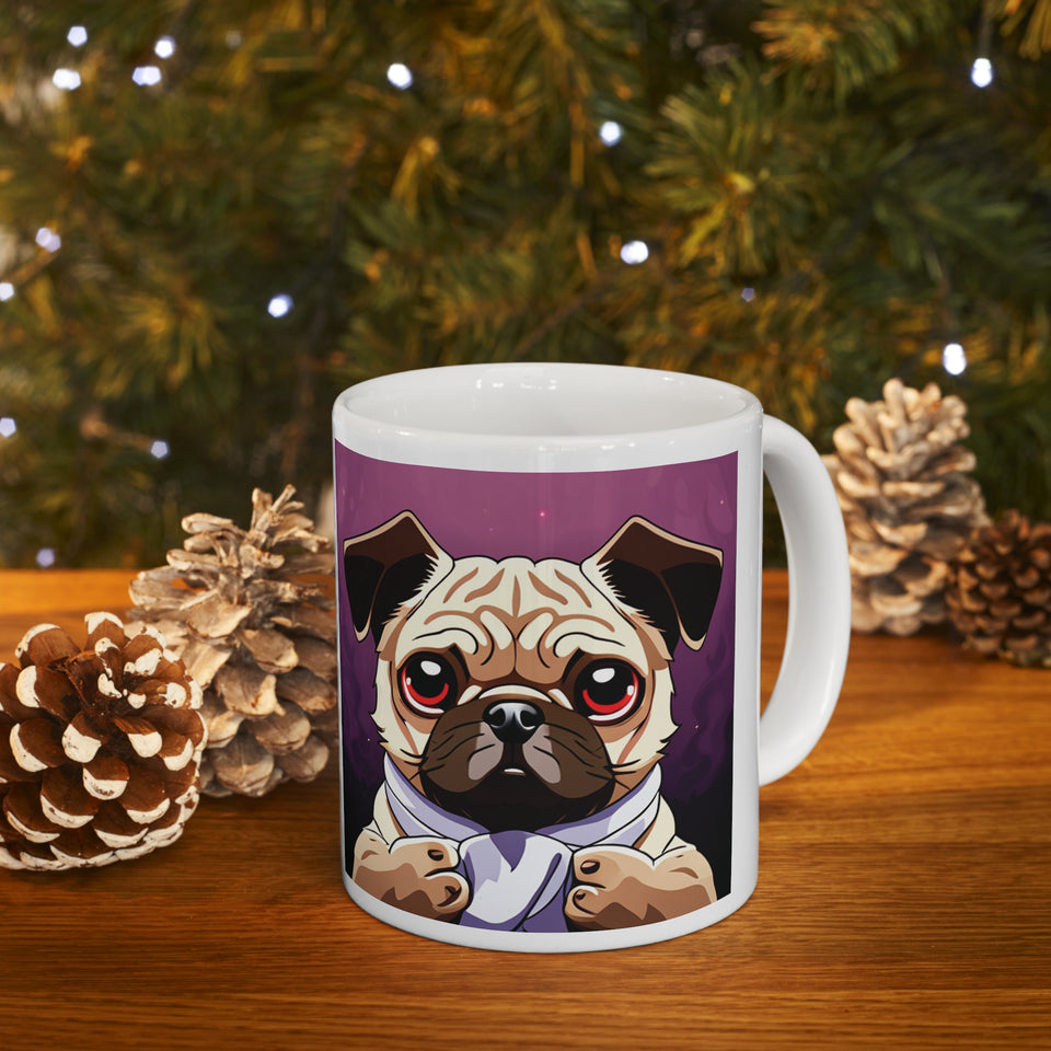 Pug Mug | Pug Gift | Ceramic Pug Mug 11oz