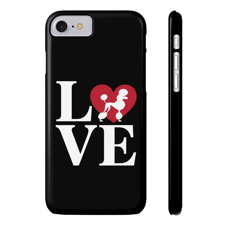 Premium Love Poodles iPhone Case | Cute Poodle Gifts Slim Phone Cases