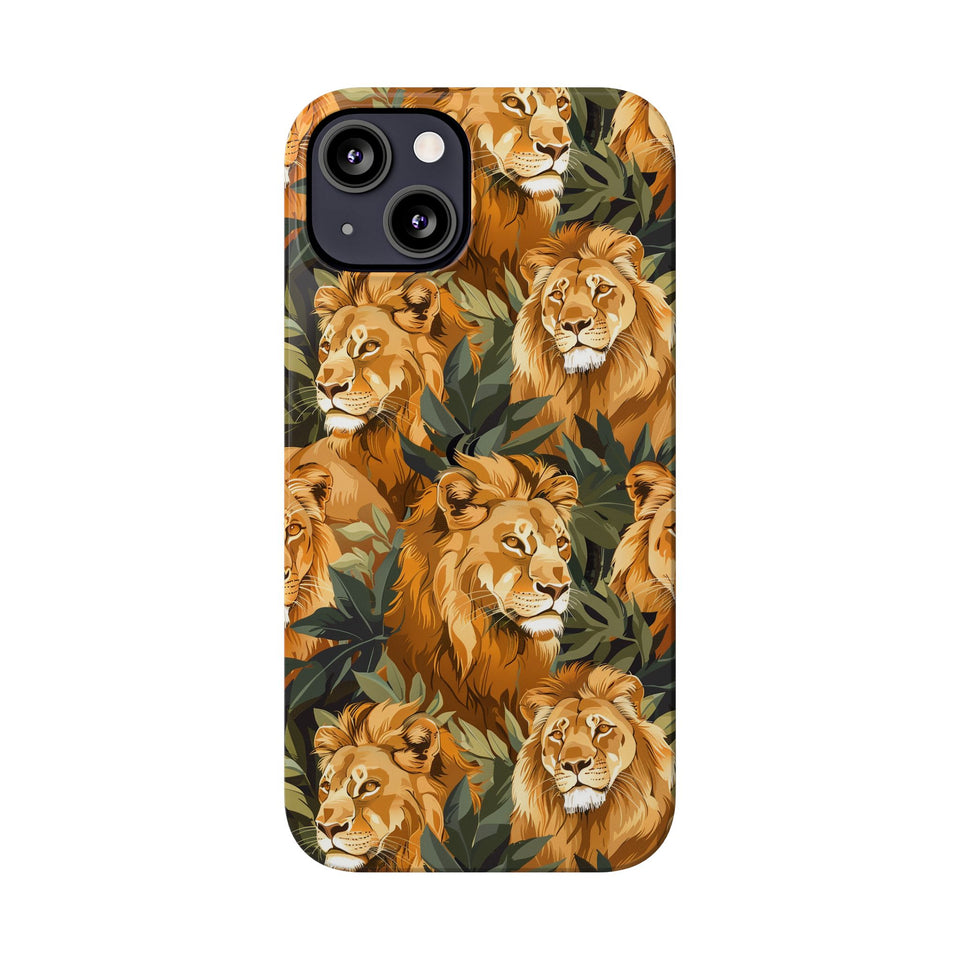 Premium Pride Of Lions iPhone Case | Lion Gifts Slim Phone Cases