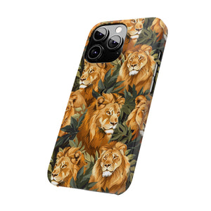 Premium Pride Of Lions iPhone Case | Lion Gifts Slim Phone Cases Premium Pride Of Lions iPhone Case | Lion Gifts Slim Phone Cases