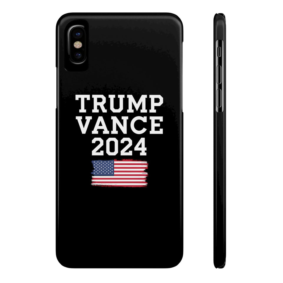 Premium Trump Vance 2024 iPhone Case | Donald Trump Gifts Slim Phone Cases