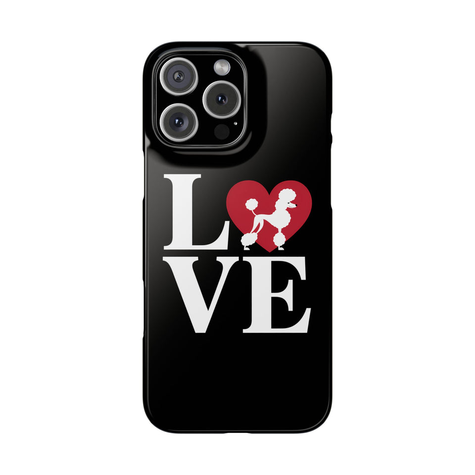 Premium Love Poodles iPhone Case | Cute Poodle Gifts Slim Phone Cases