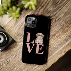 Premium Love Shih Tzu iPhone Case 2 | Cute Shih Tzu Slim Phone Cases Premium Love Shih Tzu iPhone Case 2 | Cute Shih Tzu Slim Phone Cases