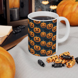 Spooky Halloween Pumpkin Bat Mug | Scary Halloween Gifts | Horror Coffee Mug 11oz Spooky Halloween Pumpkin Bat Mug | Scary Halloween Gifts | Horror Coffee Mug 11oz