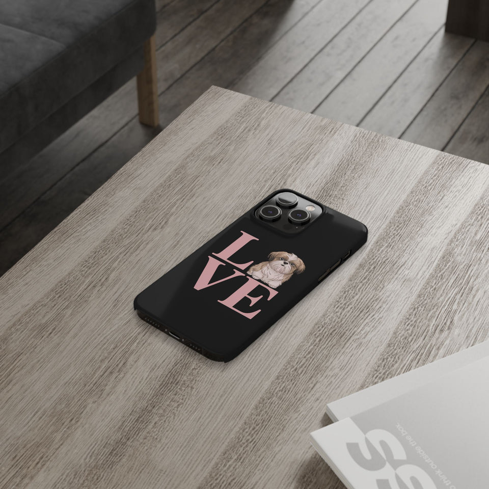 Premium Love Shih Tzu iPhone Case 2 | Cute Shih Tzu Slim Phone Cases