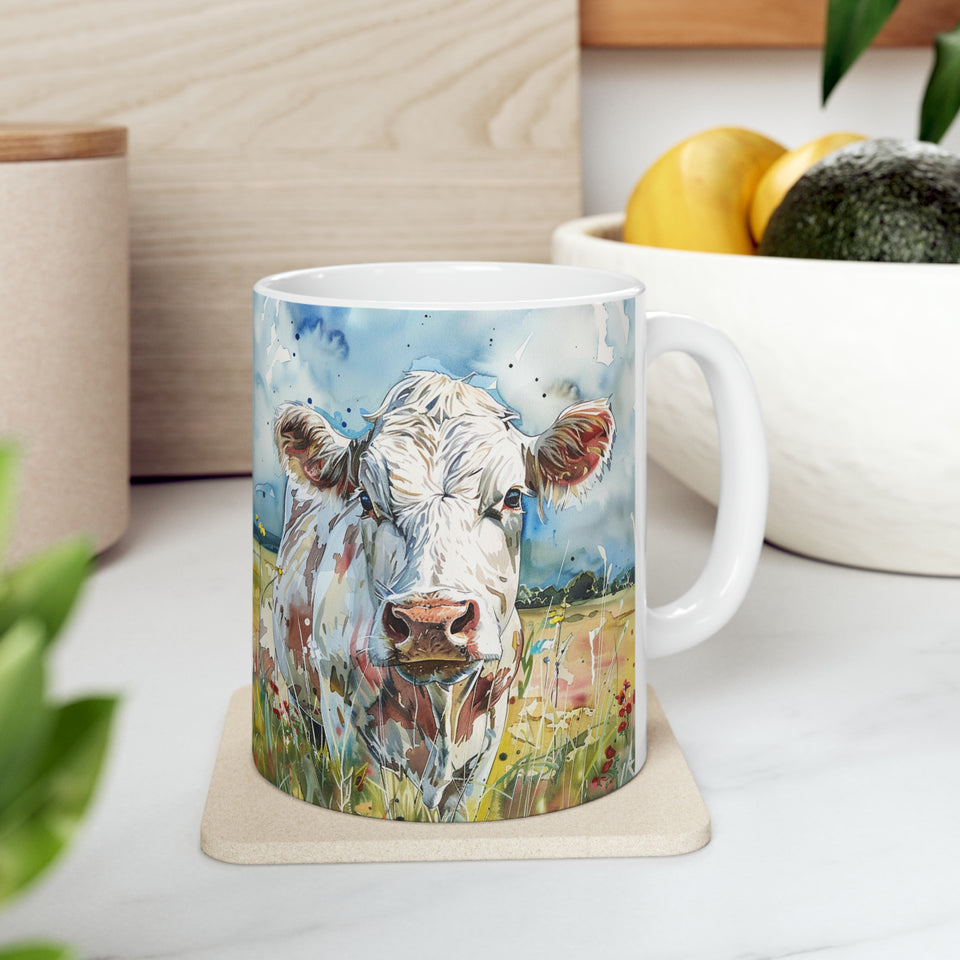 Cow Mug | Coffee Cow Mug | Cow Print Mug | Cow Presents | Highland Cow Mug 11oz