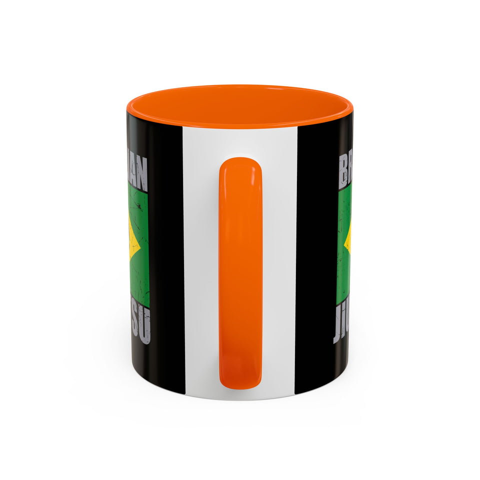 Brazilian Jiu Jitsu Flag 2 | BJJ Accent Coffee Mug