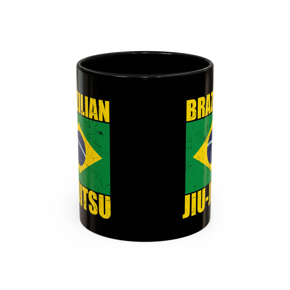 Brazilian Jiu Jitsu Flag | BJJ Accent Coffee Mug