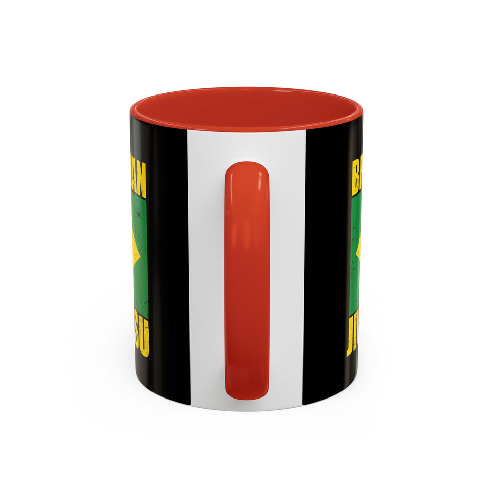 Brazilian Jiu Jitsu Flag | BJJ Accent Coffee Mug