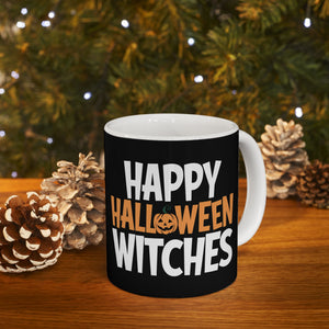 Happy Halloween Witches Mug | Witch Halloween Coffee Mug | Cute Halloween Coffee Mug 11oz Happy Halloween Witches Mug | Witch Halloween Coffee Mug | Cute Halloween Coffee Mug 11oz