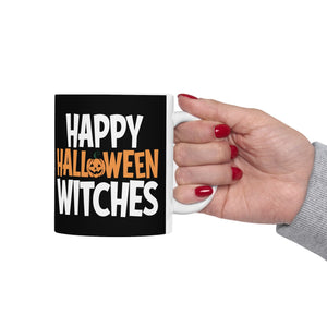 Happy Halloween Witches Mug | Witch Halloween Coffee Mug | Cute Halloween Coffee Mug 11oz Happy Halloween Witches Mug | Witch Halloween Coffee Mug | Cute Halloween Coffee Mug 11oz