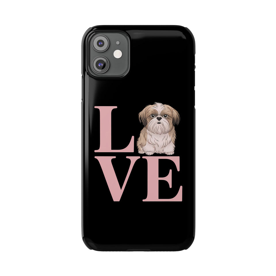 Premium Love Shih Tzu iPhone Case 2 | Cute Shih Tzu Slim Phone Cases