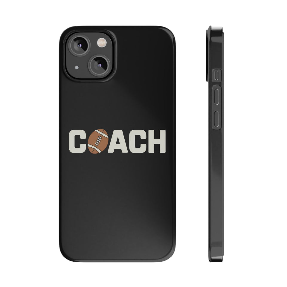 Premium Football Coach iPhone Case | Football Coach Gifts Slim Phone Cases