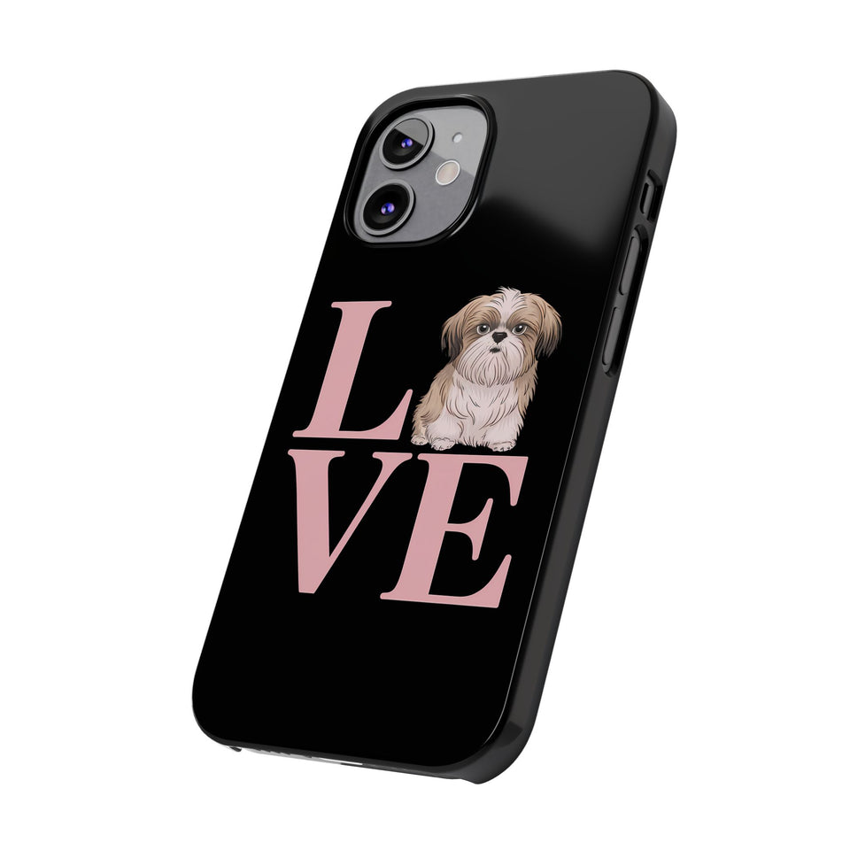 Premium Love Shih Tzu iPhone Case 2 | Cute Shih Tzu Slim Phone Cases