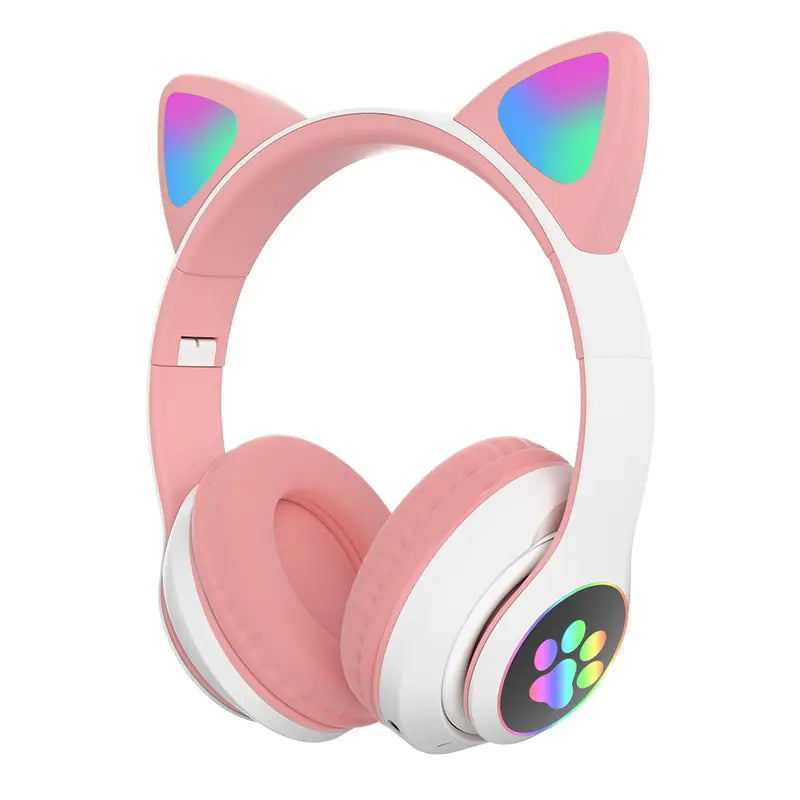 LED Cat Ears Bluetooth 5.0 Headphones | Noise Cancelling Headphones