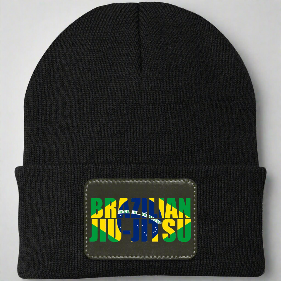 Brazilian Jiu Jitsu Flag BJJ Acrylic Beanie