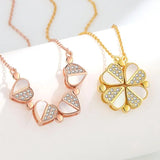 Four Leaf Clover Heart Shape Necklace Four Leaf Clover Heart Shape Necklace