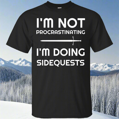 I'm Not Procrastinating I'm Doing Side Quests RPG Video Gaming Shirt